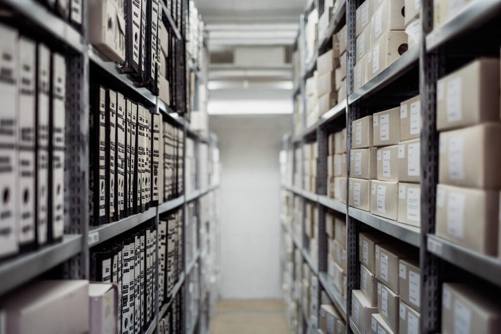 archive, boxes, shelf, folders, documents, data, storage, rack, row, stock, business, warehouse, depth of field, archive, data, storage, warehouse, warehouse, warehouse, warehouse, warehouse